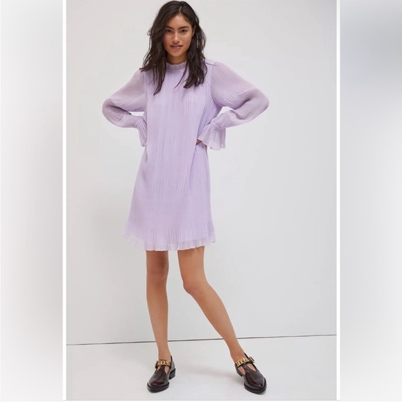 ANTHROPOLOGIE DANIEL RAINN Swing Dress - Lilac - Petite Medium - Like new! - Picture 1 of 5